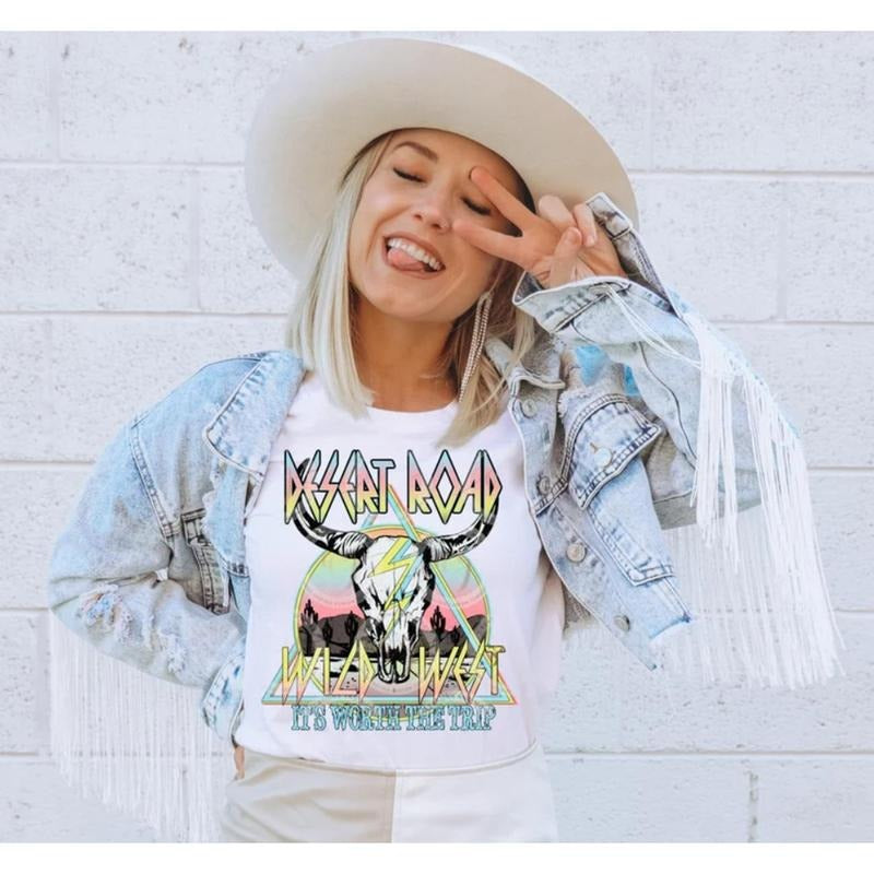 Western PNG Desert Road Shirt, Boho Skull Graphic Tee, Vintage Desert Road Design EQD1G Hoodie, Sweatshirt | TeeBloomCo.com