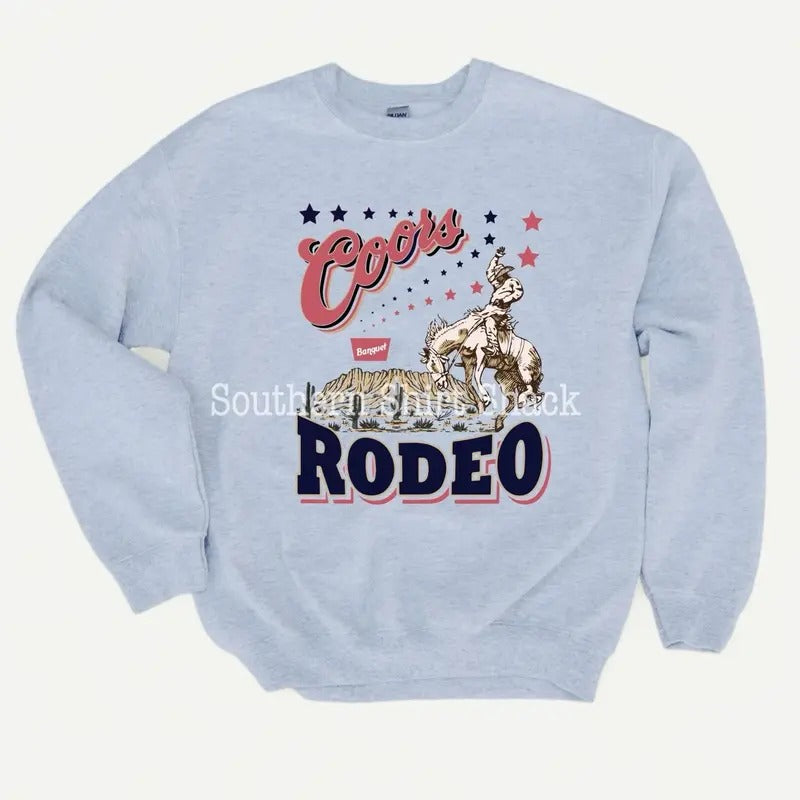 Western Rodeo Beer Sweatshirt T-Shirts, Hoodie | TeeBloomCo.com