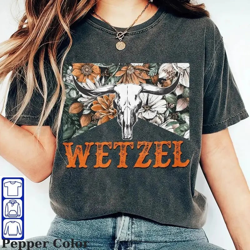 Wetzel Bullhead T-shirt, Wetzel Country Music shirt, Western Graphic Tee, Wetzel Album Sweatshirt, Wetzel Gift Lover,...