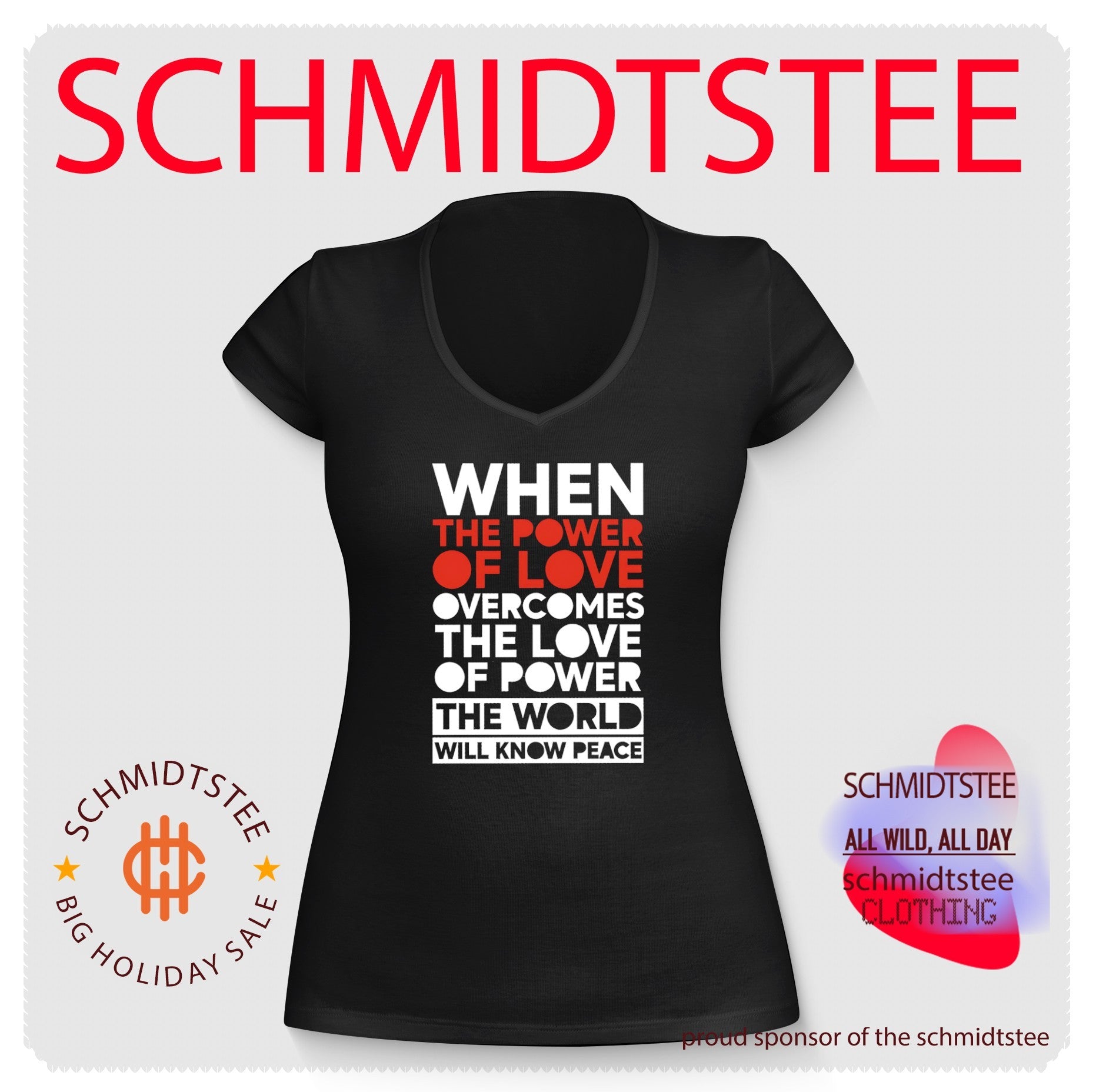 When the power of love overcomes the love of power the world will know peace shirt