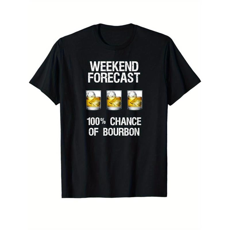 Whiskey Drinking Printed Men's Cotton Graphic T-shirt, Casual Short Sleeve Crew Neck T-shirt, Men's Tee For Outdoor made...