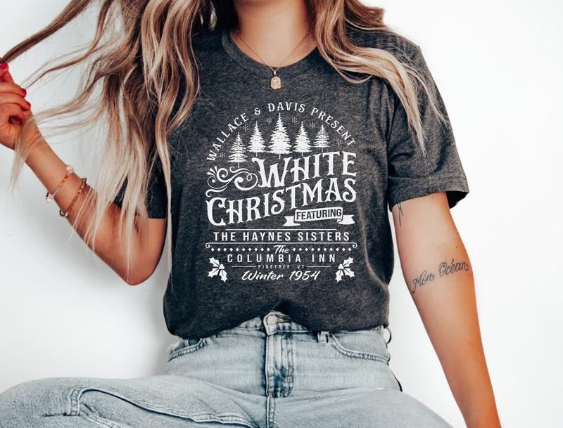 White Christmas Movie Shirt Christmas Holiday Shirt White Christmas Movie 1954 Shirt Christmas Shirt Wallace And Davis...