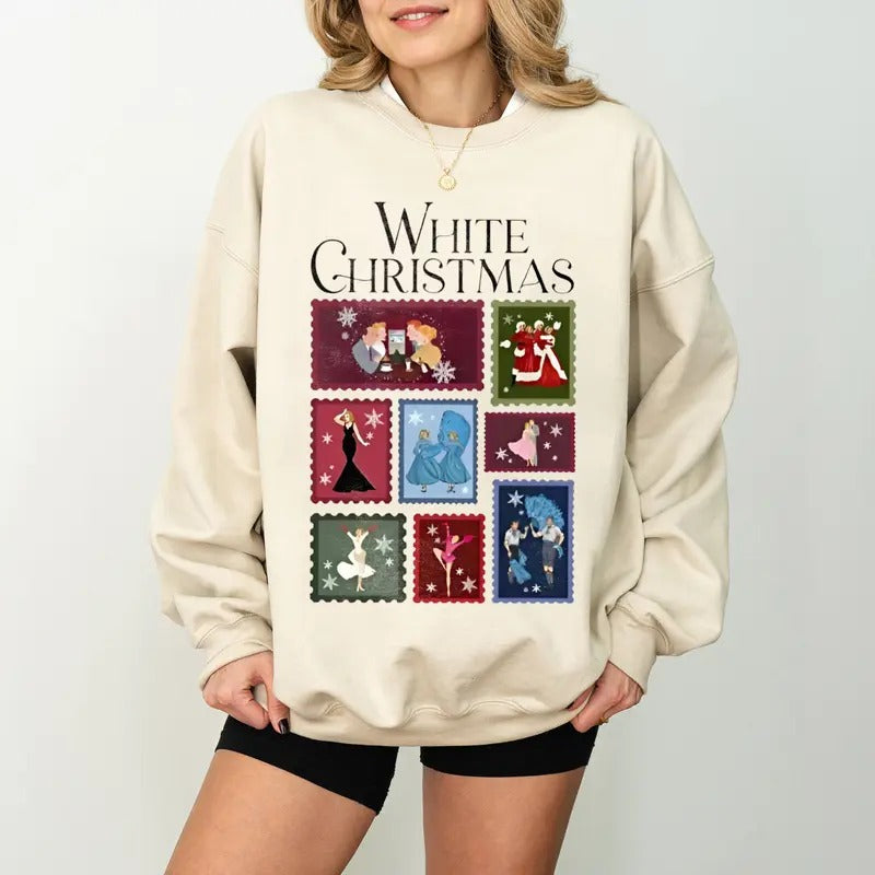 White Christmas Movie Sweatshirt, White Christmas Movie 1954 Shirt, Christmas Family Party Tee, Wallace And Davis, Haynes...