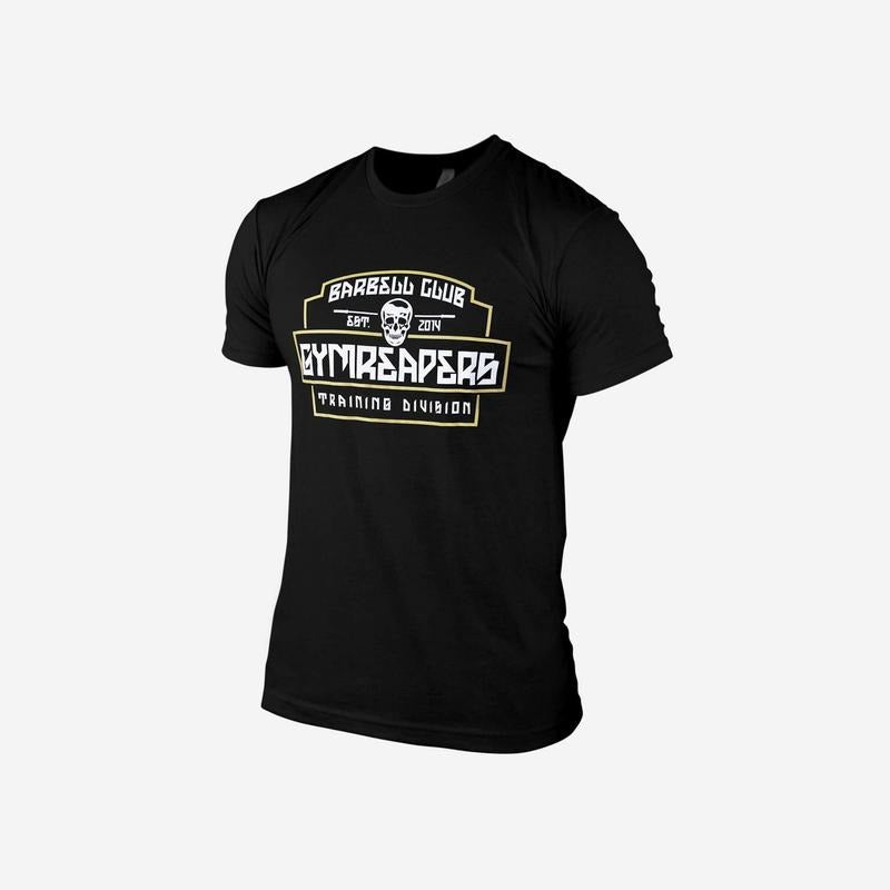 Ultra-Soft Gymreapers Division Tee - Black/White, Men's Summer Cotton T-Shirt Menswear Top Hoodie, Sweatshirt