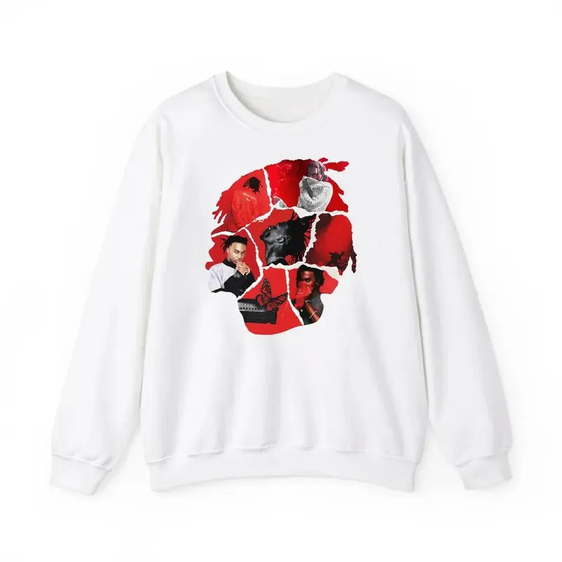 WhoIe L0tta Red VI Songs Head Retro Shirt PIaybol Cartl Head Songs Retro Sweatshirt Hoodie | TeeBloomCo.com
