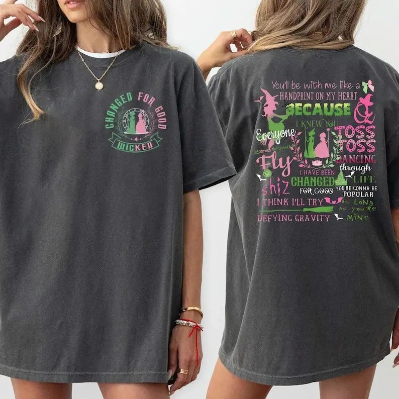 Wicked Comfort Color Shirt, Defy Gravity Broomstick Magic Wand Shirt, Wizard of Oz Movie Fan Shirt, Gift For Her Hoodie,...