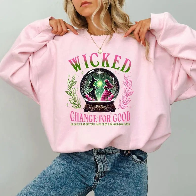 Wicked Inspired Kids and Adult Jumper Sweatshirt, Gift For Women and Man Unisex Sweatshirt T-Shirts, Hoodie | TeeBloomCo.com