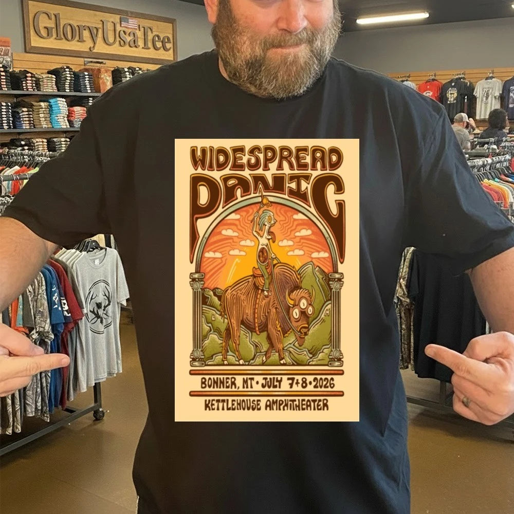 Widespread Panic July 7-8 2026 in Bonner MT Poster Shirt