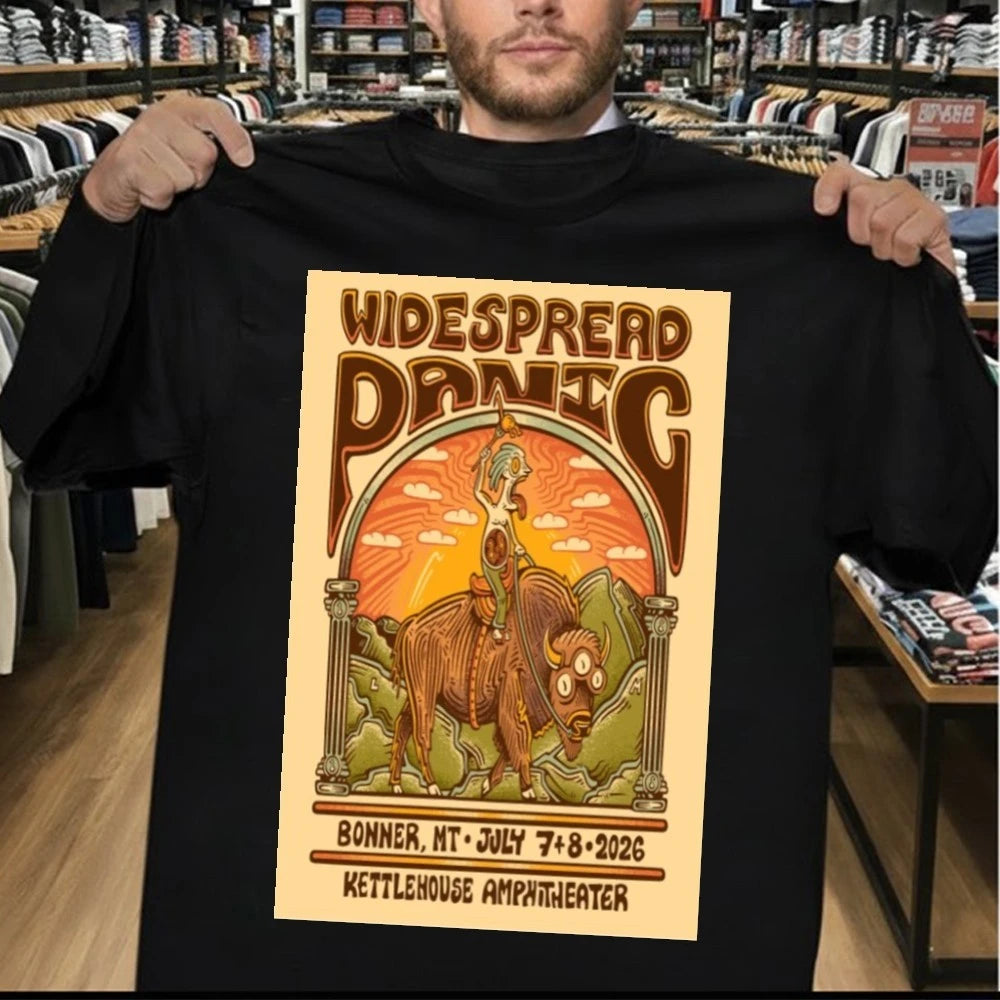 Widespread Panic July 7-8 2026 in Bonner MT Poster Shirt