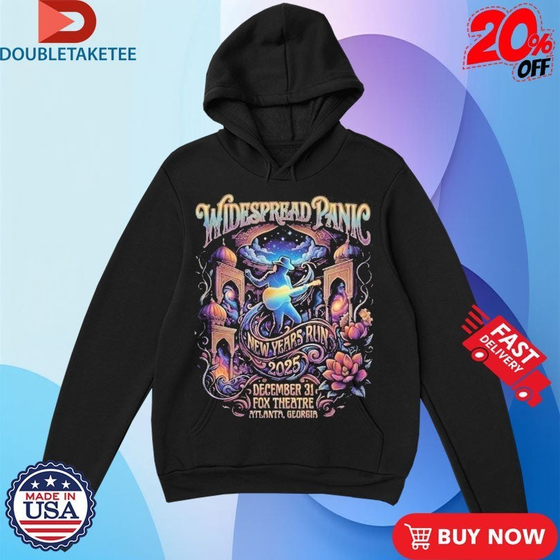 Widespread Panic New Years Run December 31 2025 Fox Theatre Atlanta Georgia Guitar Shirts
