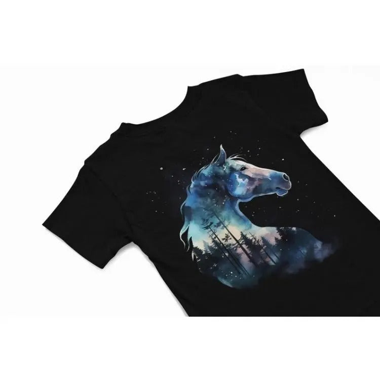 Wild Horse T-Shirt, Horse Graphic tee, Cute animal Tee, Stallion, Equestrian t shirt, Horse lover gift, Horse Tee, unique...