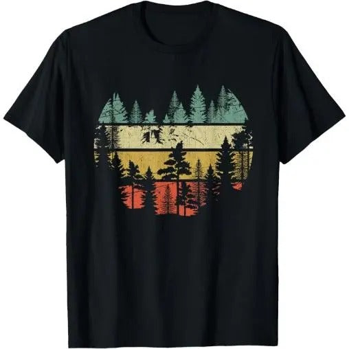 Wildlife Trees Outdoors Nature Retro Forest Sleeveless T-Shirt  Made in USA Hoodie, Sweatshirt | TeeBloomCo.com