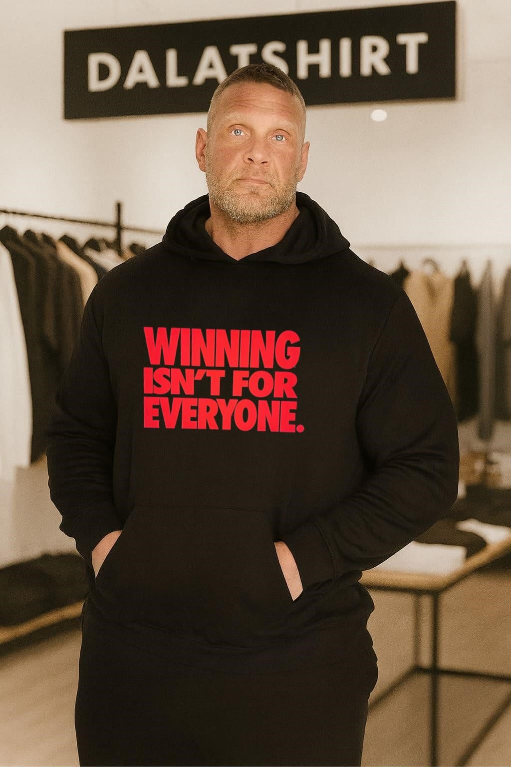 Winning Is Not For Everyone Bold Red Block Text shirt