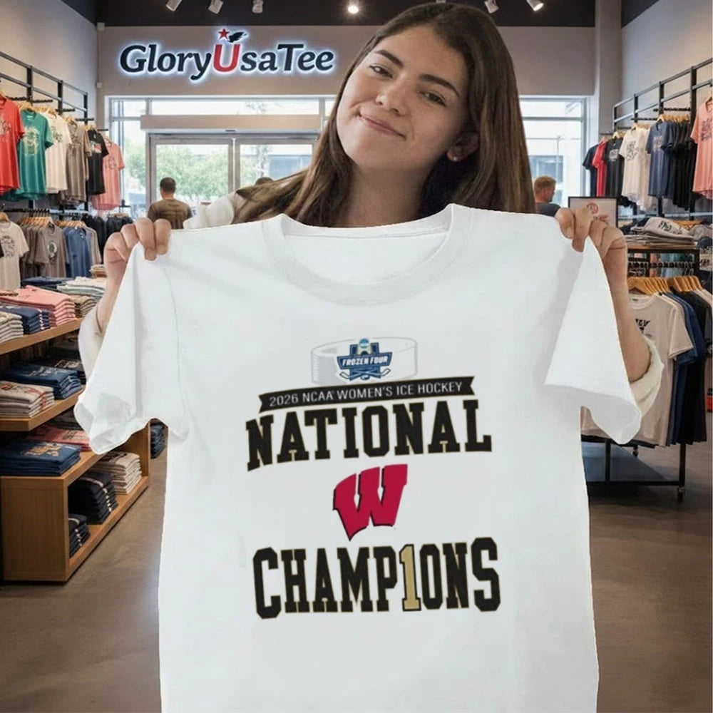 Wisconsin Badgers Champion Adult 2026 NCAA Women’s Hockey National Champions T-Shirt