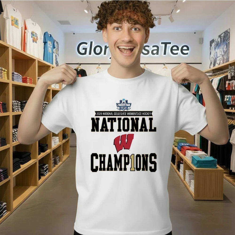 Wisconsin Women’s Hockey 2026 National Champions Shirt