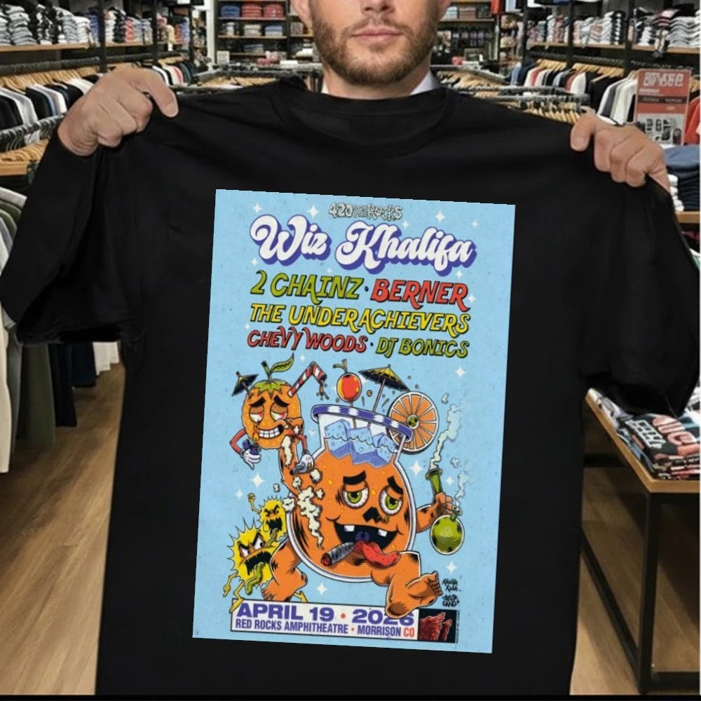 Wiz Khalifa Red Rocks Show In Morrison On Apr 19 2026 Poster Shirt