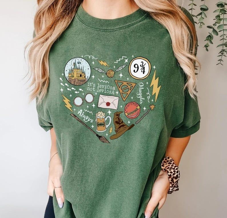 Wizard Items Shirt, Wizard Lover Gift, HP Fan Gift, Book Lover Gift, Bookworm Shirt, Universal Magical Shirt, Bookish...