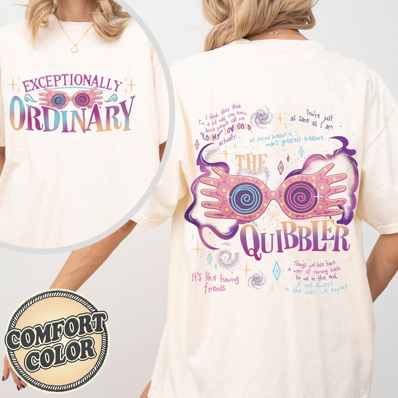 Wizard School Fandom Comfort Colors Shirt - 'Just As Sane As I Am' Hp Tee, Magic Wand Two-sided T-shirt, Bookish Shirt,...