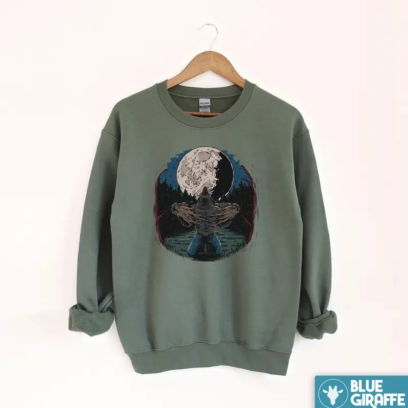 Wolf Tearing Shirt Sweatshirt, Alpha Crewneck Sweatshirt Hoodie | TeeBloomCo.com