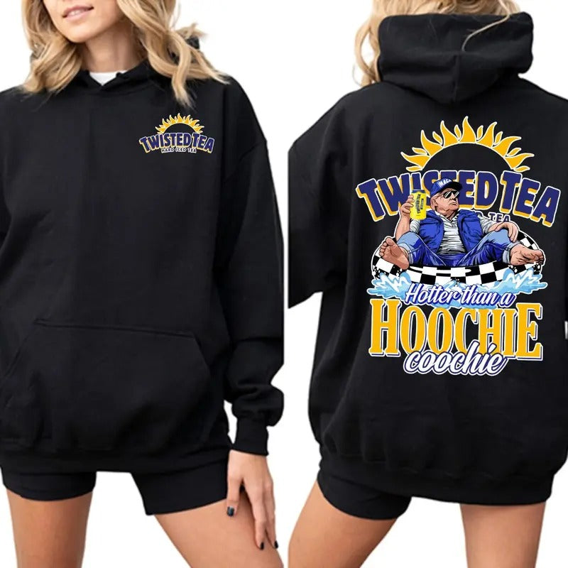 New Twisted Tea Trumm America Great Again 2 Sided Graphic Hoodie/Sweatshirt/T-Shirt, For Men/Women