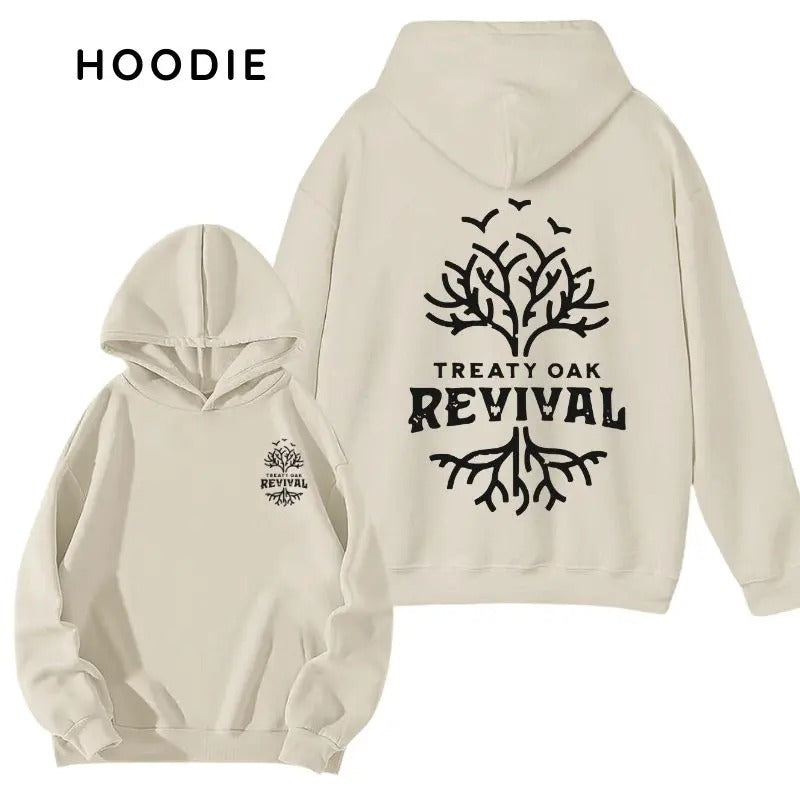 Treaty Oak Revival 2 Sided Hoodie/Sweatshirt/T-Shirt, For Men/Women