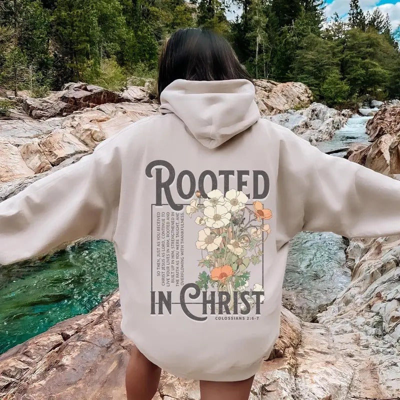 Rooted In Christ Hoodie/Sweatshirt/T-Shirt, For Men/Women