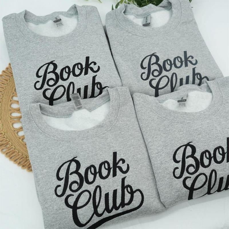 Women's Embroidered Book Club Sweatshirt, Anti Social Book Club Sweatshirt, Book Lover Crewneck, Gift for Readers &...