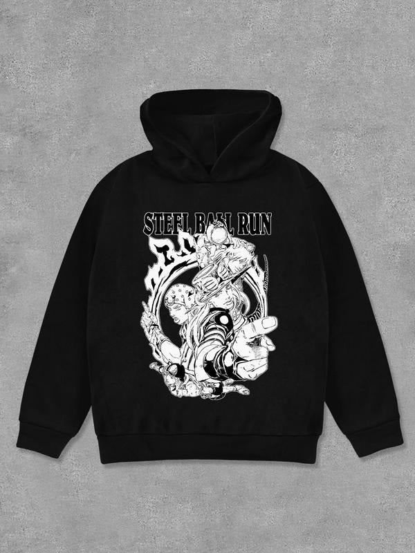 Women's Letter & Graphic Print Hoodie, Fashion Casual Long Sleeve Hooded Sweatshirt for Daily Holiday Outdoor Wear, Women...