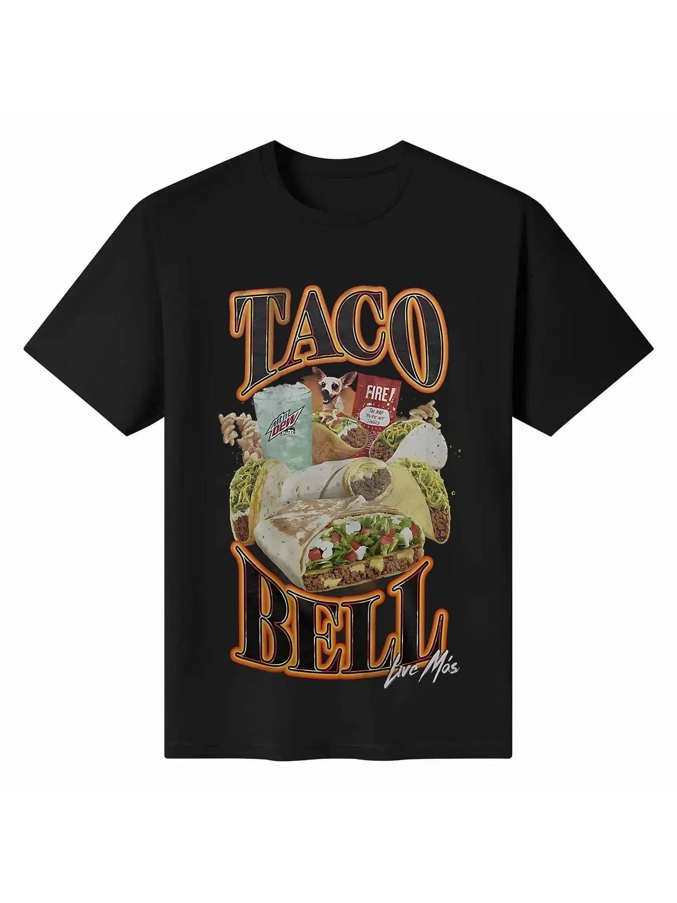 Women's Taco & Letter Print Round Neck Tee, Fashion Casual Short Sleeve T-shirt, Ladies Summer Clothes for Daily Wear...