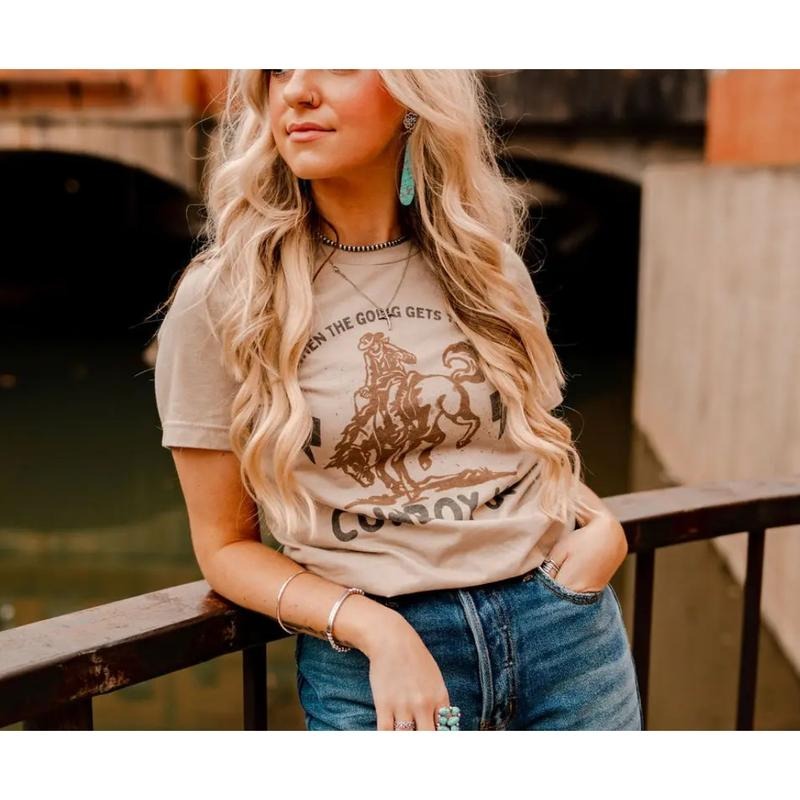 Women's Wild Junkie Graphic Tee, Cowboy Up Design, Western Country Style Shirt Hoodie, Sweatshirt | TeeBloomCo.com