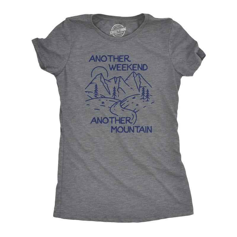 Womens Another Weekend Another Mountain T Shirt Funny Cool Outdoor Hiking Nature Tee For Ladies Funny Womens T Shirts...