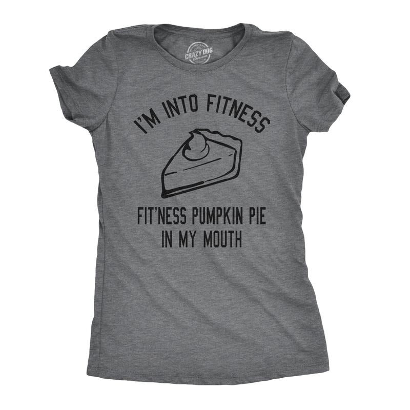 Womens Fitness Pumpkin Pie In My Mouth T shirt Funny Thanksgiving Thankful Turkey Day Funny Womens T Shirts Cute Slimming...
