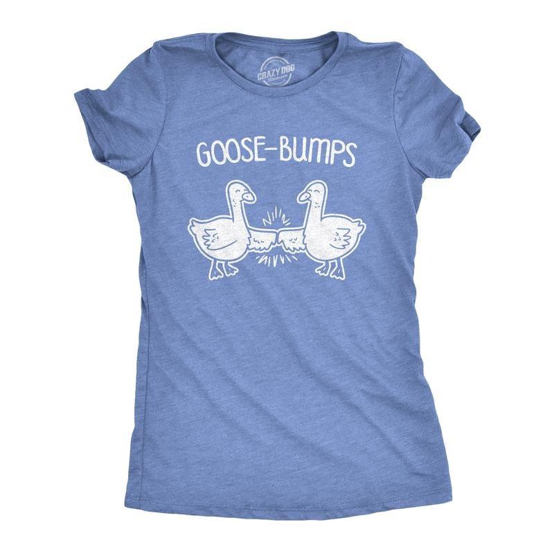 Womens Goose Bumps T Shirt Funny Knuckles Bird Fist Bump Graphic Novelty Tee Funny Womens T Shirts Cute Slimming Top...