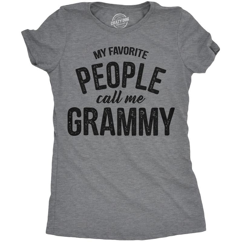 Womens My Favorite People Call Me Grammy T shirt Funny Mothers Day Gift Grandma Funny Womens T Shirts Cute Slimming Top...