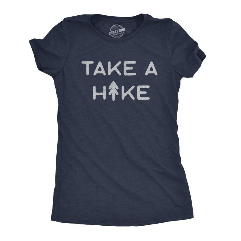 Womens Take A Hike T Shirt Funny Outdoor Adventure Camping Graphic Tee Funny Womens T Shirts Cute Slimming Top...