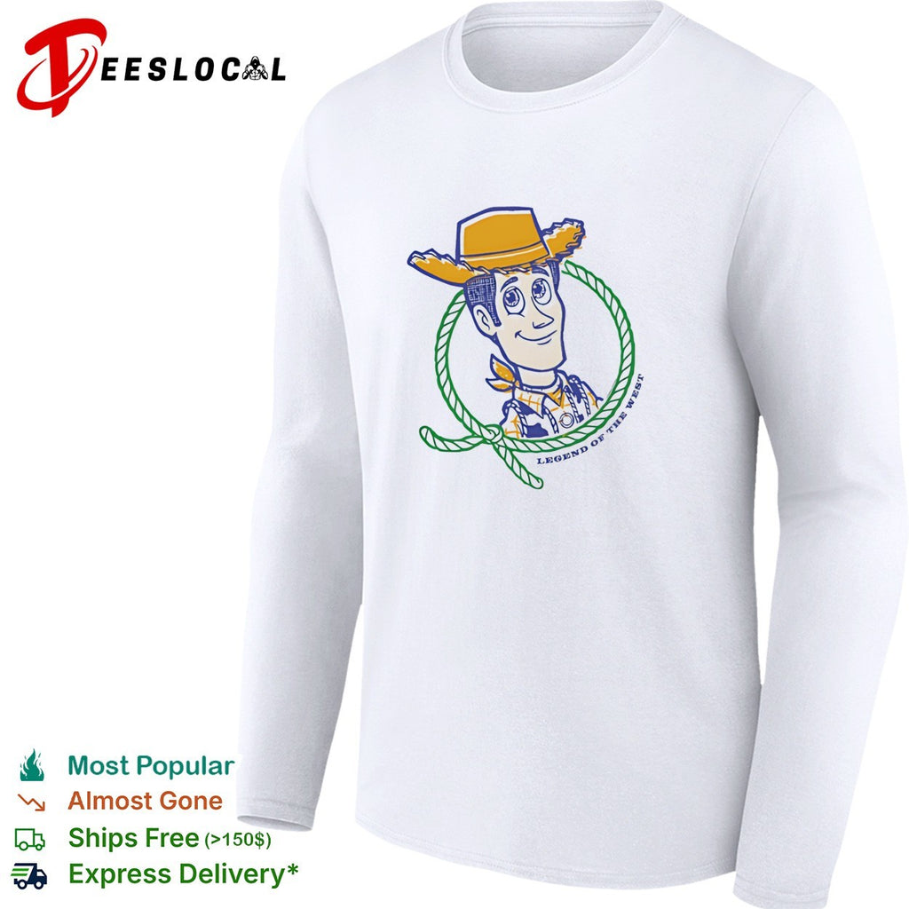 Woody Toy Story legend of the west lasso portrait shirt