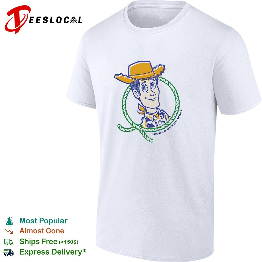 Woody Toy Story legend of the west lasso portrait shirt