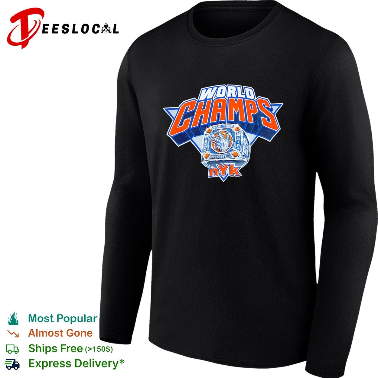 World Champs New York Knicks Basketball Ring shirt