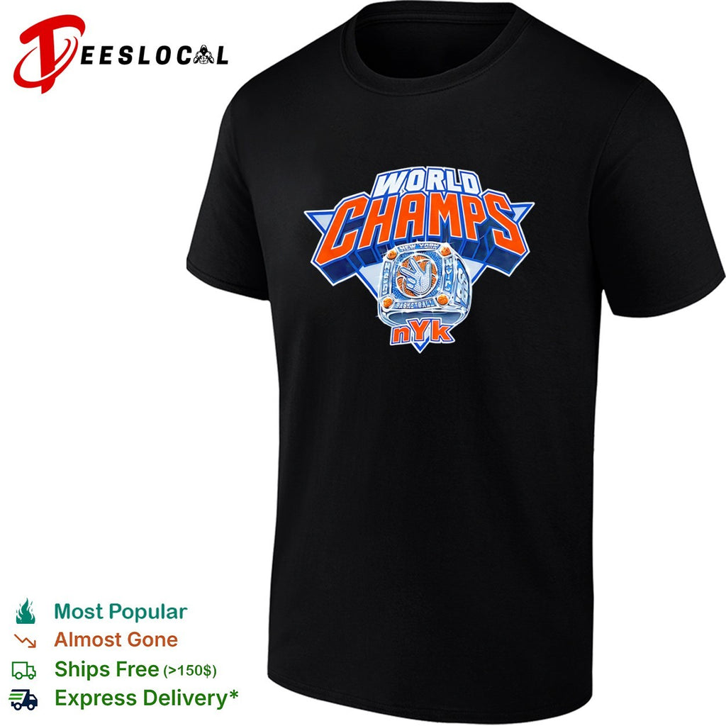World Champs New York Knicks Basketball Ring shirt