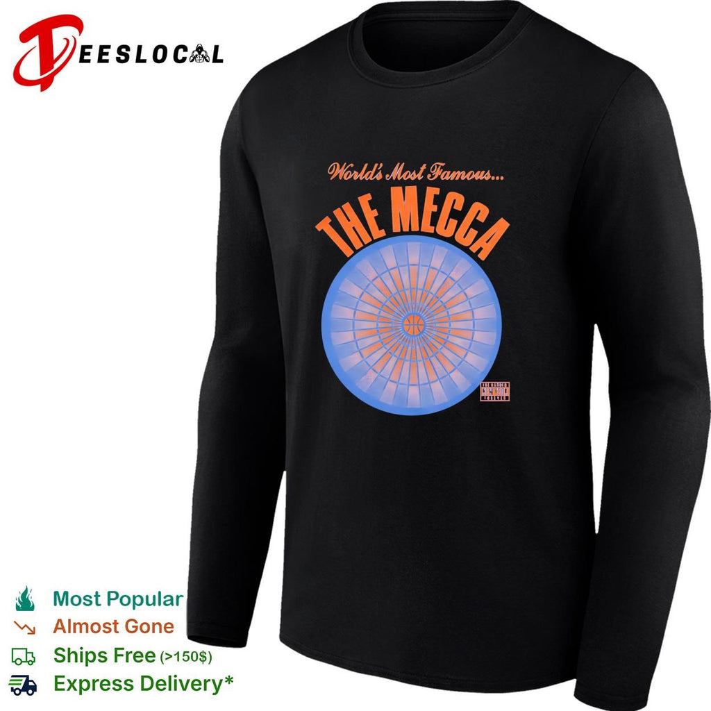 World’s most famous The Mecca Madison Square Garden New York Knicks blue shirt