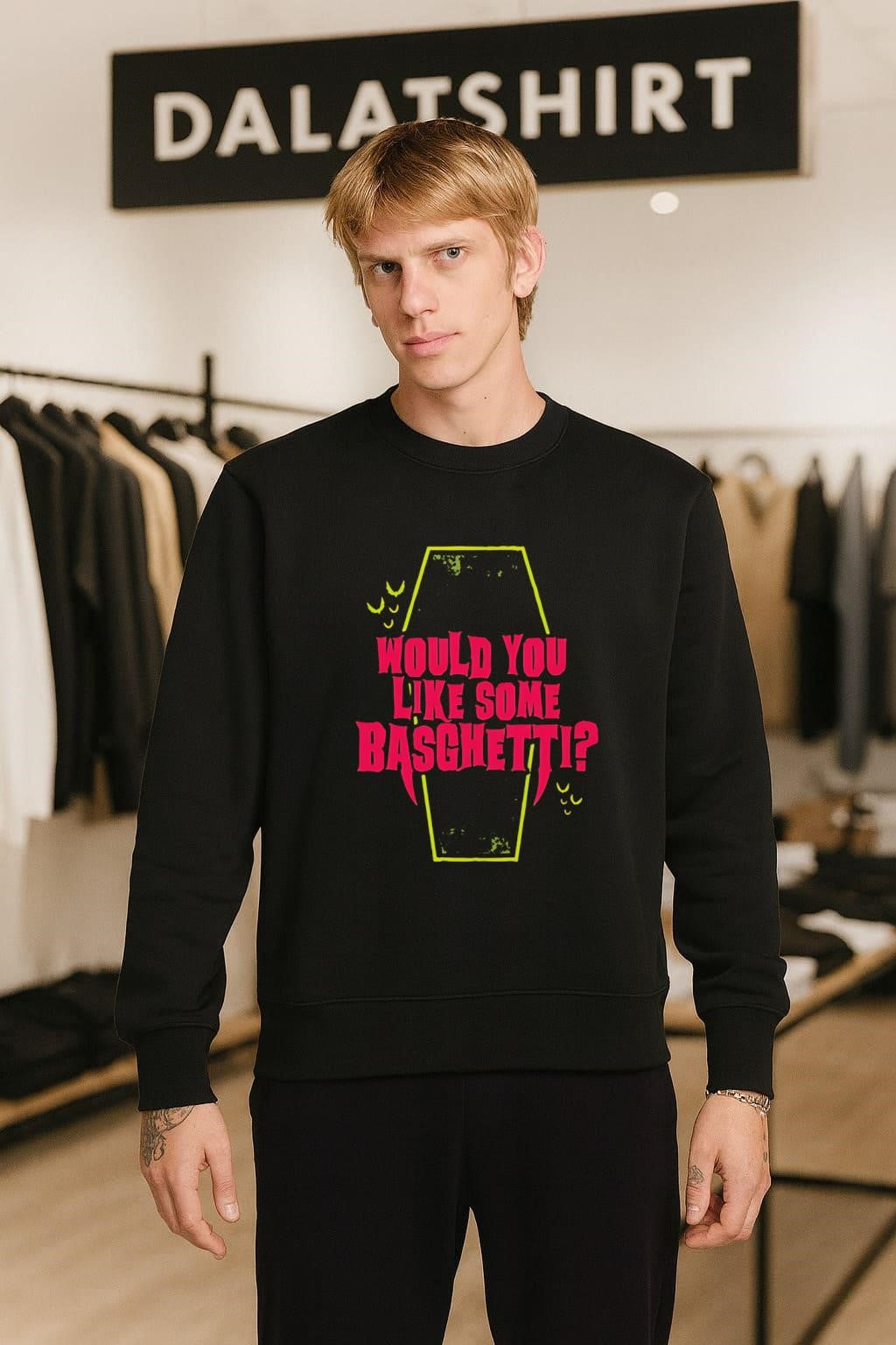 Would You Like Some Basghetti Vampire Coffin Bat Halloween shirt