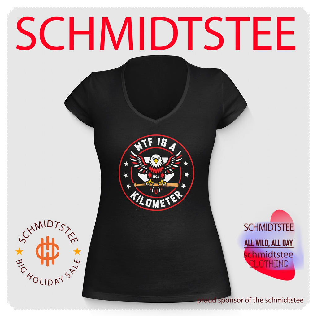 Wtf Is a Kilometer Patriotic American Eagle Baseball shirt