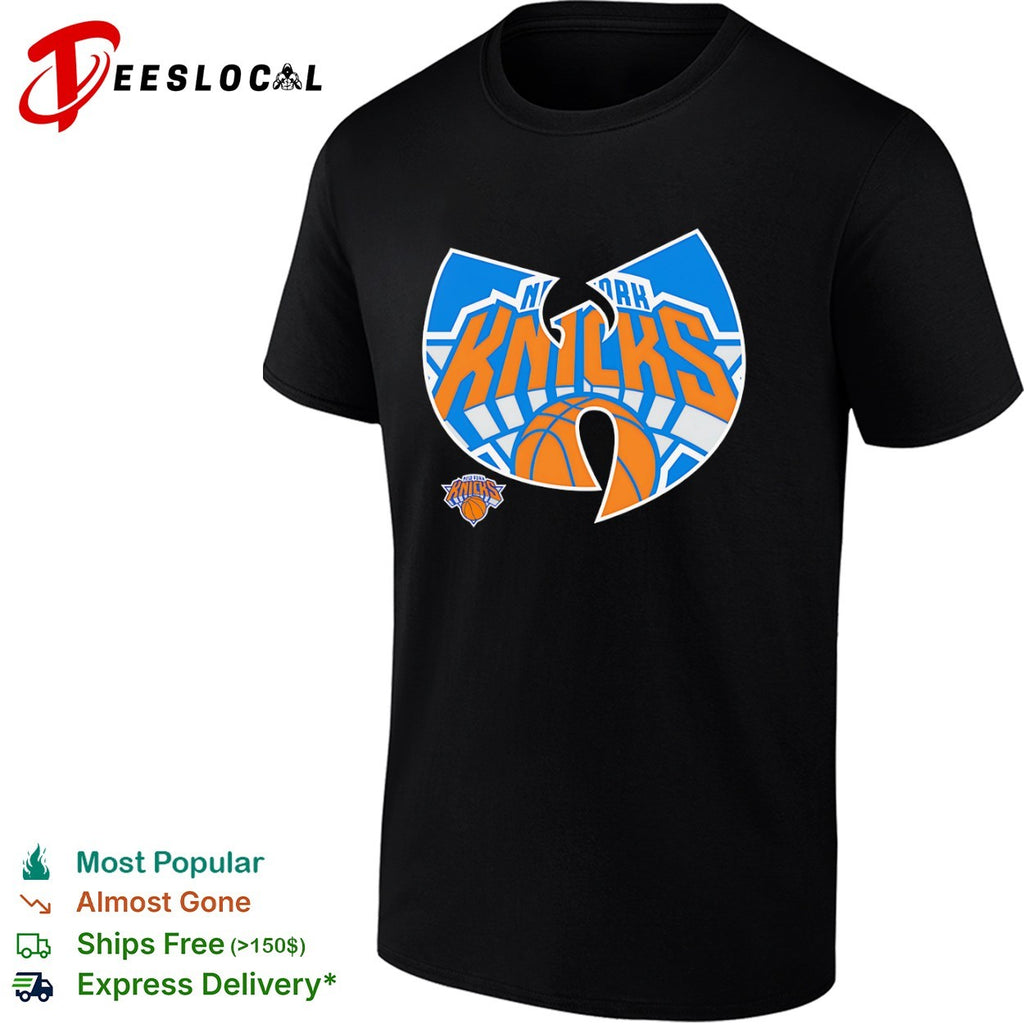 Wu Tang Clan x New York Knicks Logo Mashup NBA shirt