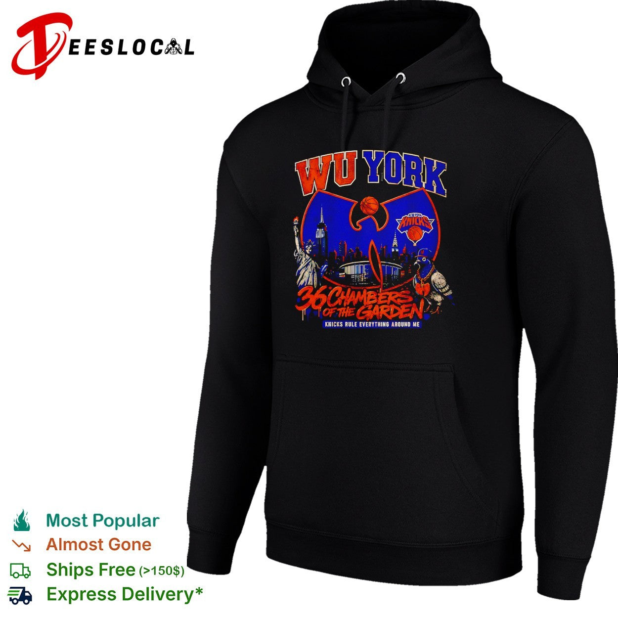 Wu Tang Clan x New York Knicks Wu York 36 Chambers of the Garden Knicks Rule Everything shirt