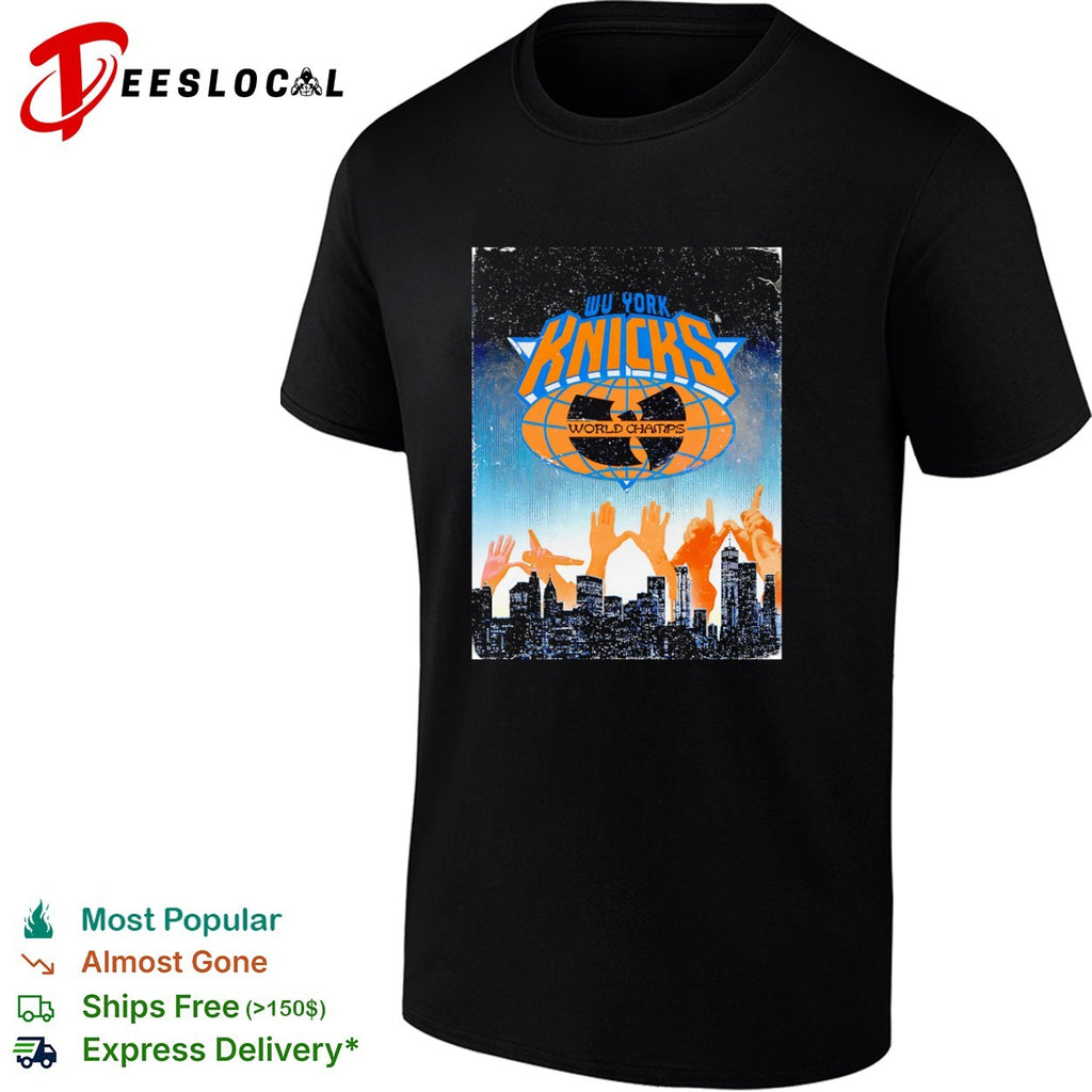 Wu York Knicks World Champs New York Knicks NBA Wu Tang Clan mashup Shirt