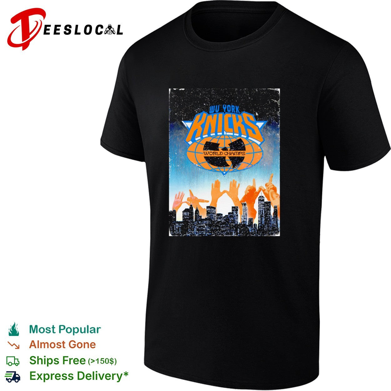 Wu York Knicks World Champs New York Knicks NBA Wu Tang Clan mashup Shirt