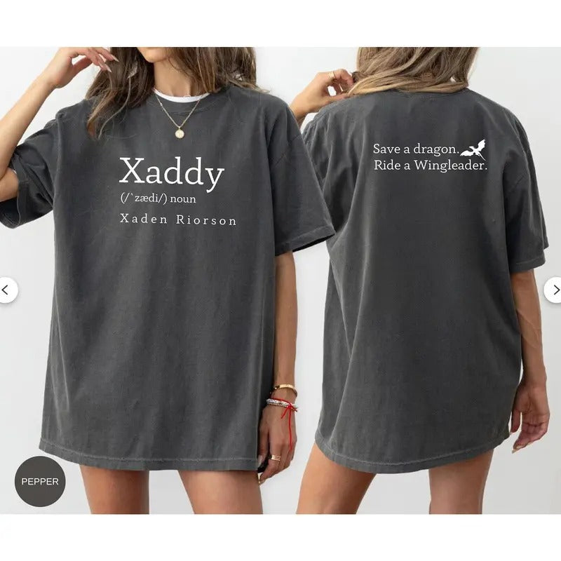 Xaddy Shirt Xaden Fourth Wing Iron Flame Sweatshirt Xaden Basgiath War College For Book Lover Dragon Rider Violet...