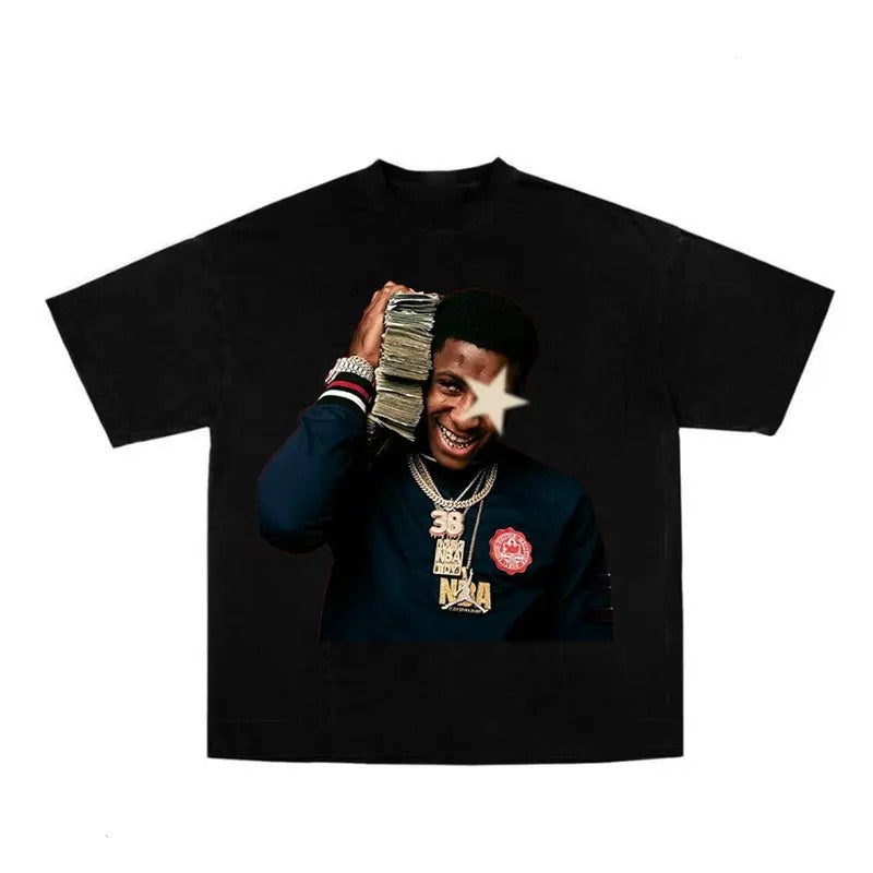 Y0ungBoy Star Big Face Rap T-Shirt Fans Gift Hoodie, Sweatshirt | TeeBloomCo.com