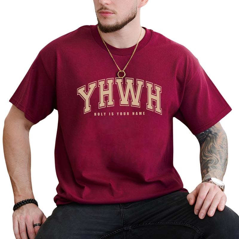 YHWH Holy Is Your Name Tee, Varsity YHWH Shirt, Yahweh Shirt, Aesthetic Christian Tee, Jesus Apparel, Religious Outfit,...
