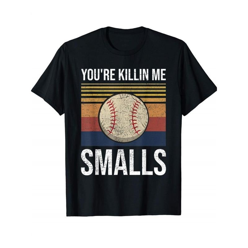 YOU'RE KILLIN ME SMALLS Baseball Sports Slogan Funny Sayings Boy's T-shirt, Youth Tees Short Sleeve Soft Comfy Tee,...